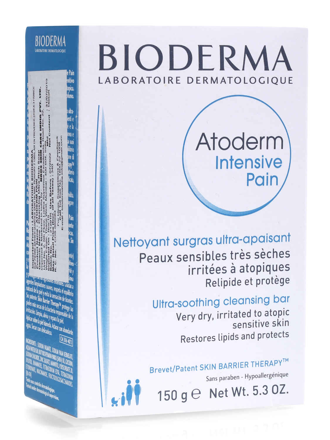 Buy Bioderma Atoderm Intensive Baby Soap From Birth Gently Cleanses and Purifies The Skin, 150 gm - Purplle