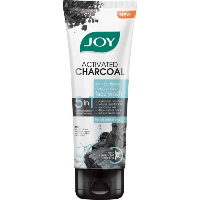 Buy Joy Activated Charcoal Skin Purifying Deep Detox Face Wash 100 ml - Purplle