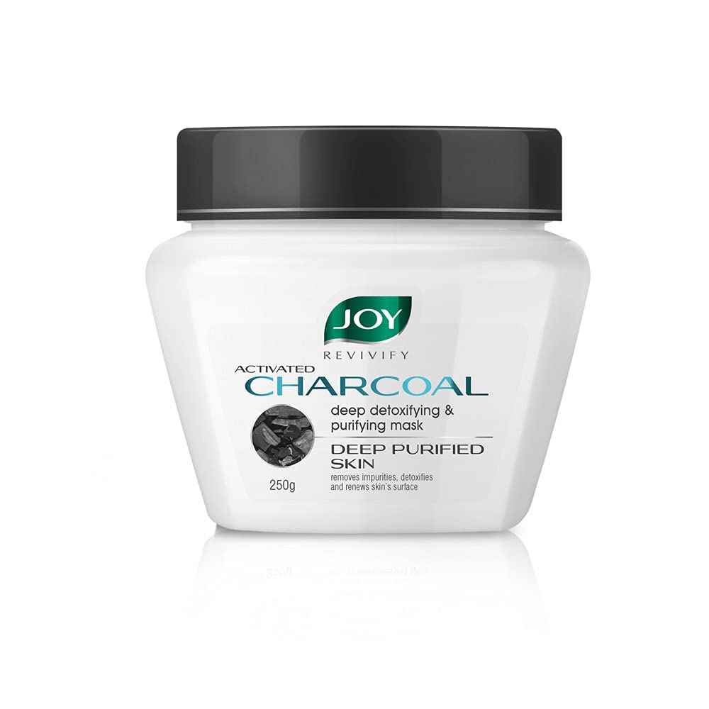 Buy Joy Revivify Activated Charcoal Mask | Deep Detoxifying & Purifying Mask | With Tea Tree, Apple Cider, Eucalyptus, Vinegar, Bentonite Clay | Charcoal Face Mask | 250g - Purplle