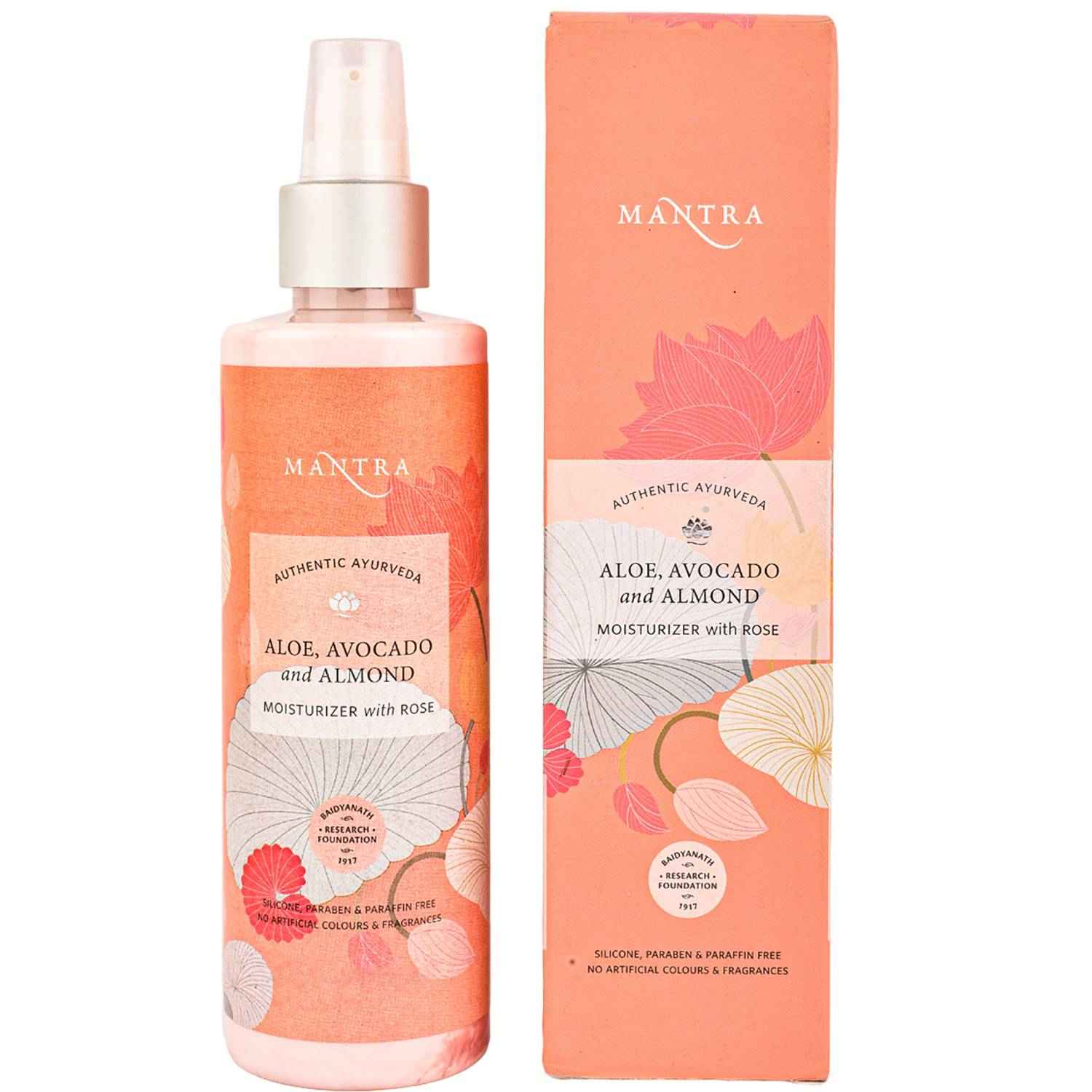 Buy Mantra Herbal Aloe, Avocado And Almond Moisturiser With Rose (100 ml) - Purplle