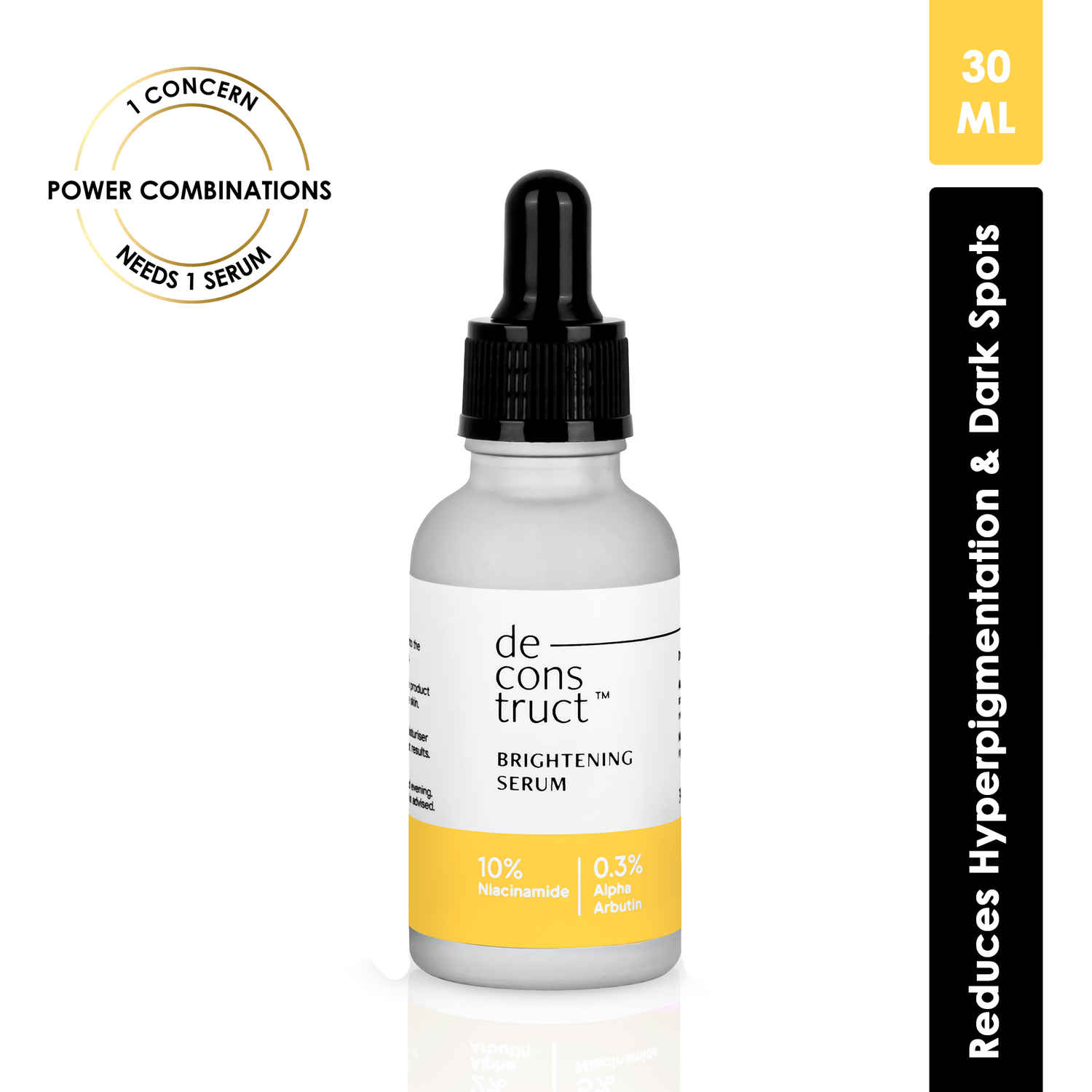 Buy Deconstruct Brightening Serum with 10% Niacinamide & Alpha Arbutin, Brightens Skin & Reduces Tan (30 ml) - Purplle