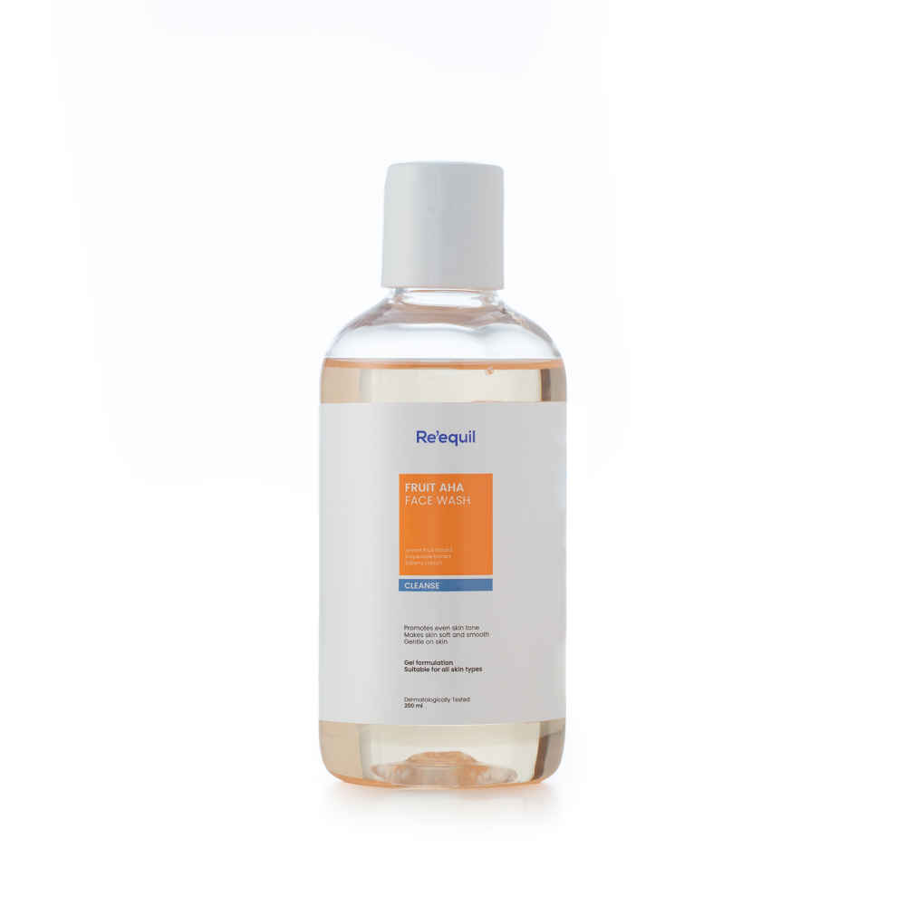 Buy Re'equil Fruit AHA Face Wash for Hyperpigmentation & Skin Brightening - Purplle