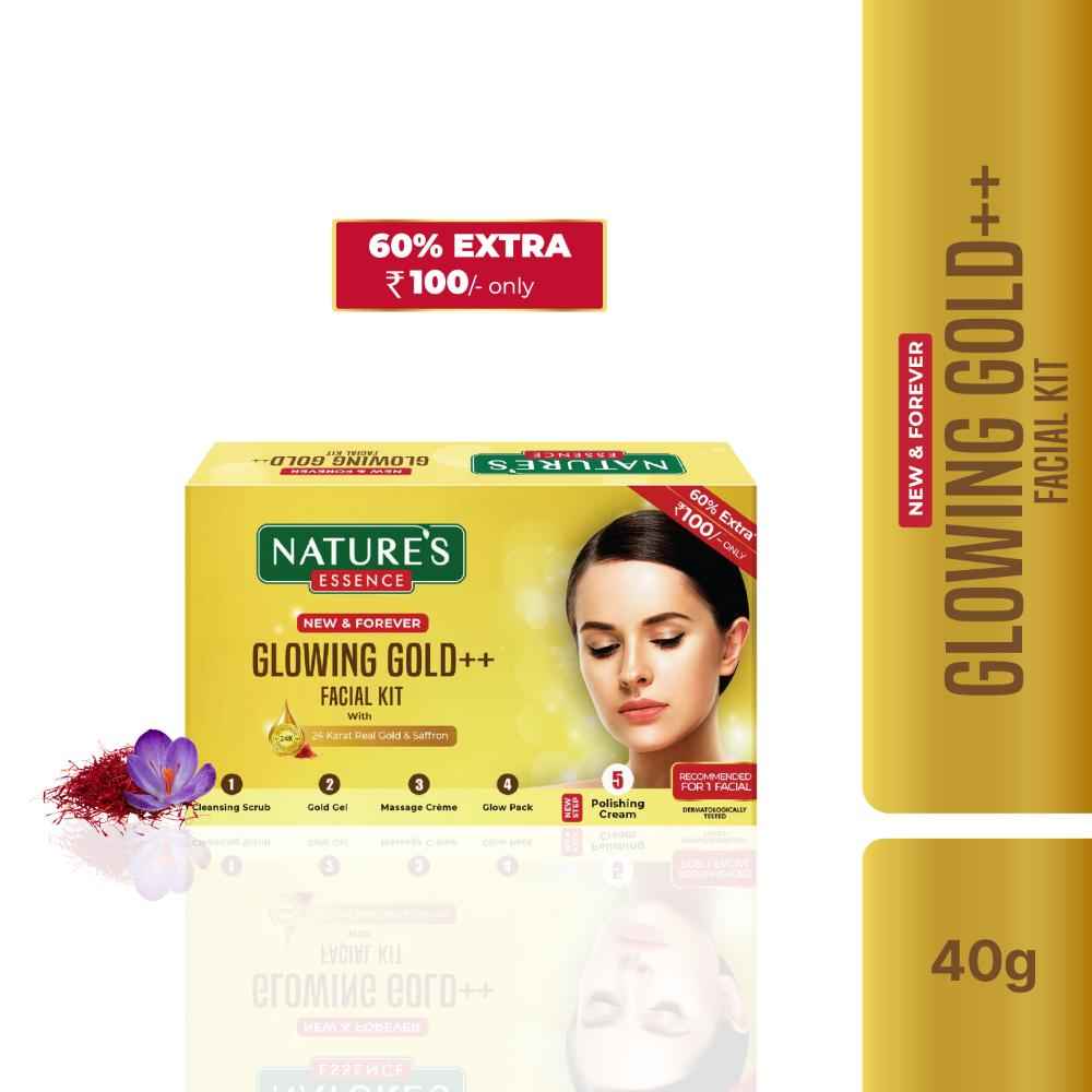 Buy Nature's Essence Glowing Gold Facial Kit, Single Use Pack - Purplle