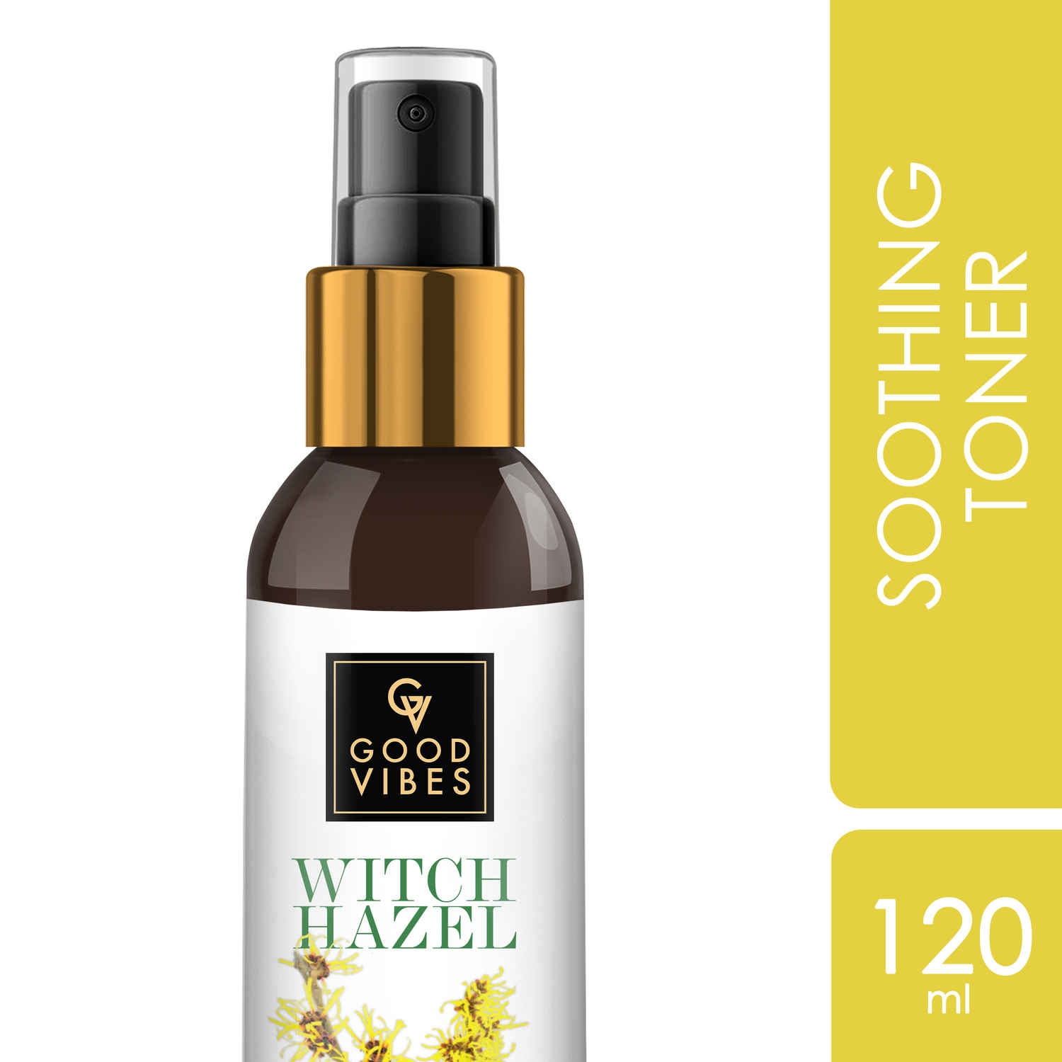 Buy Good Vibes Witch Hazel Soothing Toner | Hydrating, Soothing | No Parabens, No Alcohol, No Sulphates, No Mineral Oil, No Animal Testing (120 ml) - Purplle