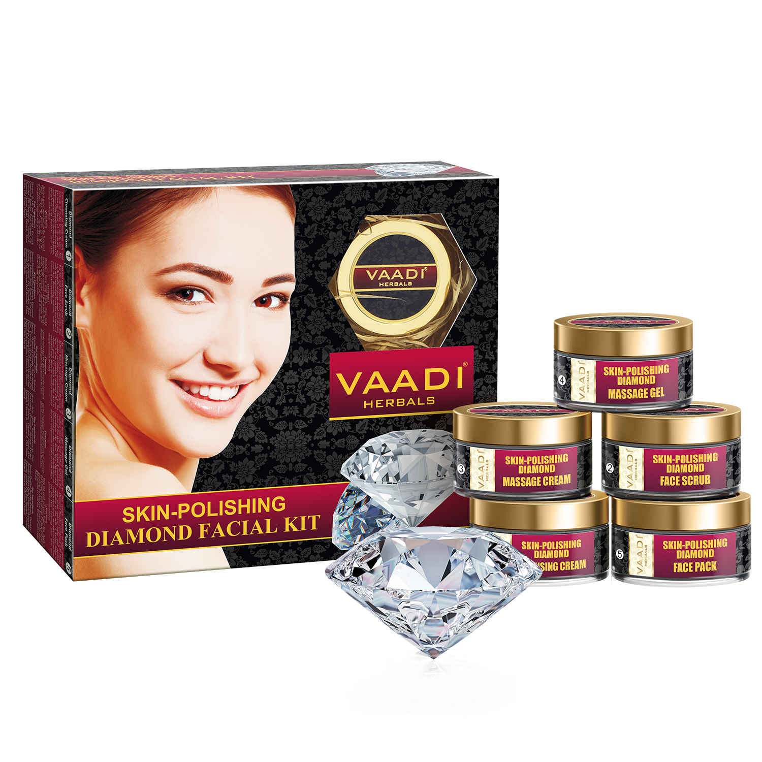 Buy Vaadi Herbals Skin-Polishing Diamond Facial Kit (270 gm) - Purplle