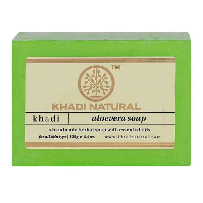 Buy Khadi Natural Ayurvedic Aloevera Soap (125 g) - Purplle