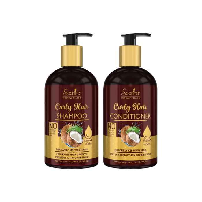 Buy Spantra Curly Hair Shampoo & Conditioner, 300ml Each (combo of 2) - Purplle