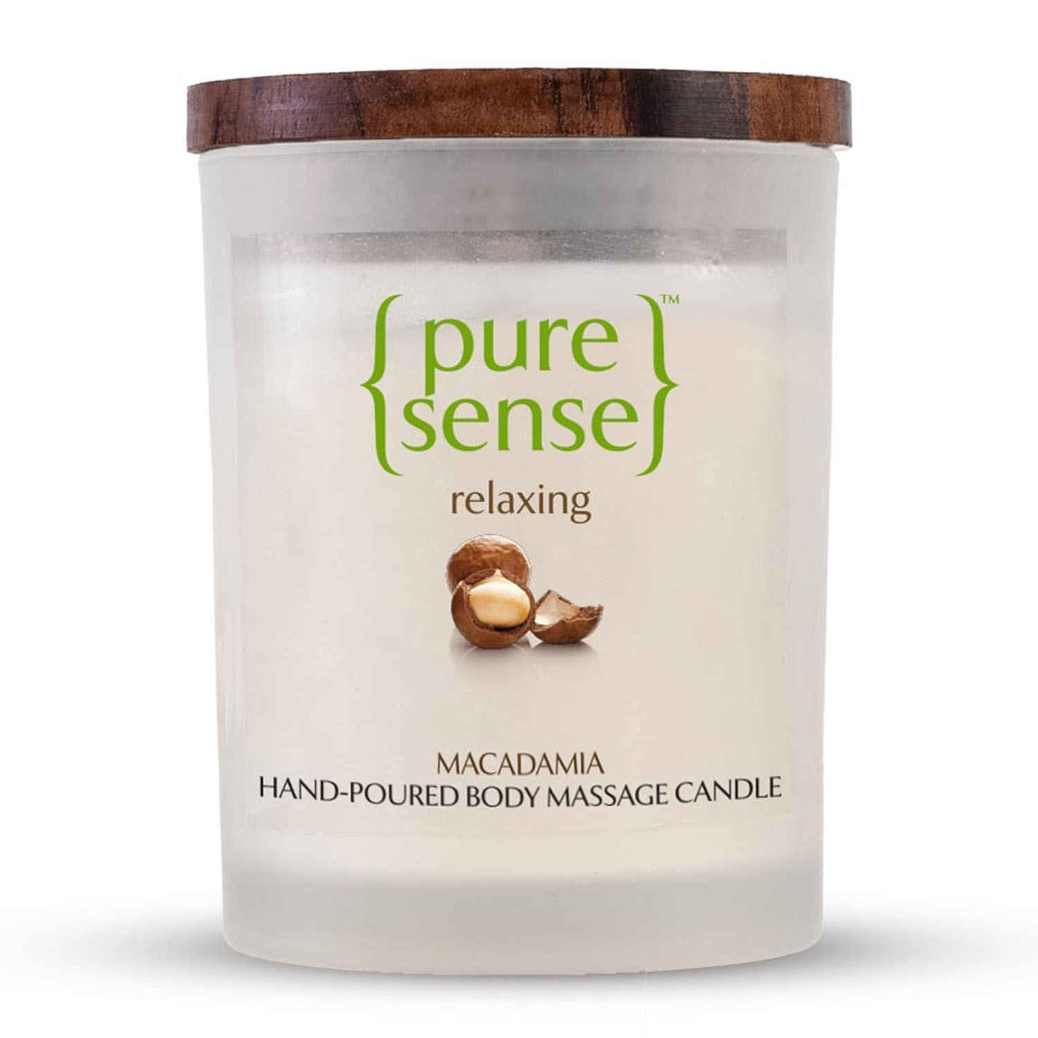 Buy PureSense Macadamia Hand-Poured Body Massage Candle, 200 ml - Purplle