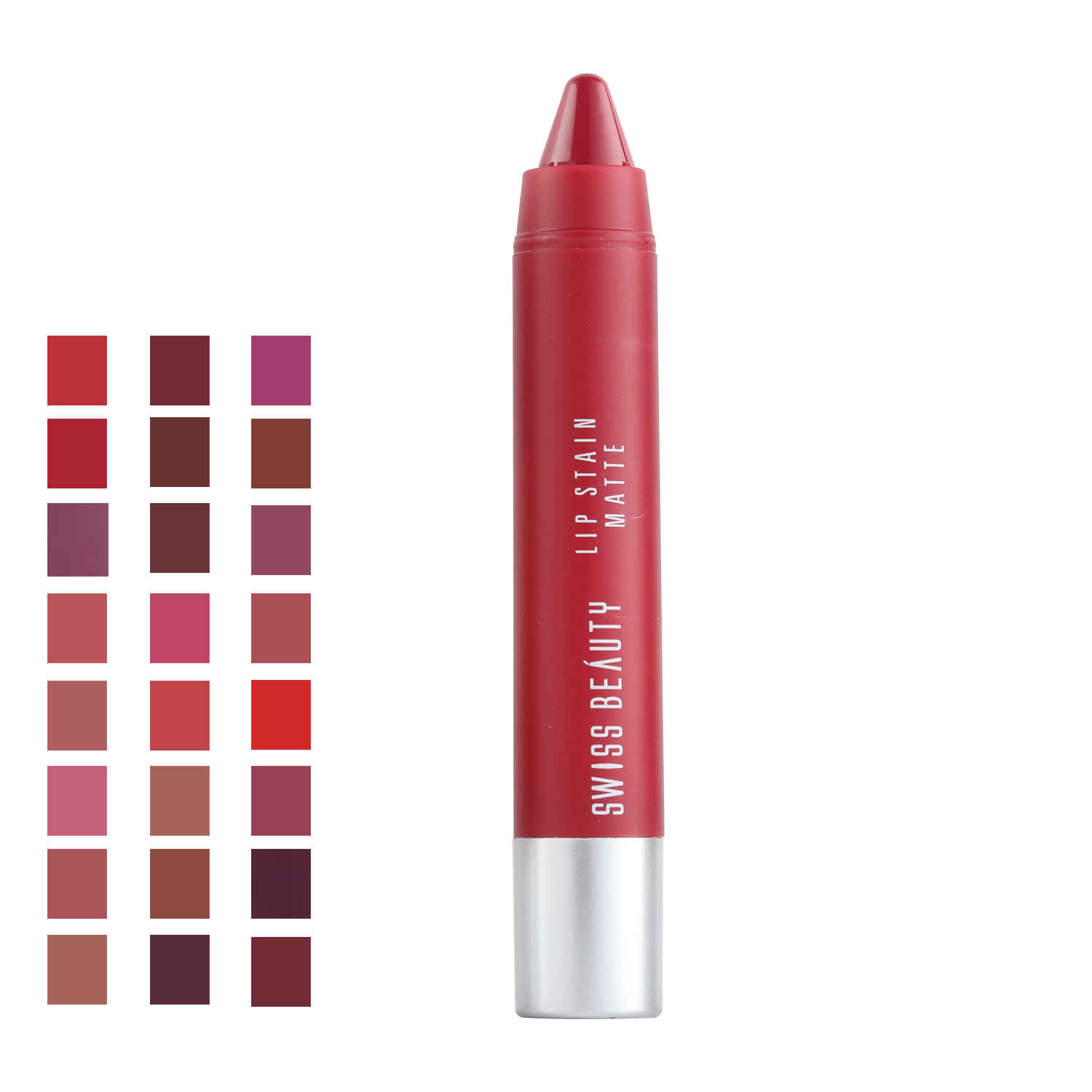Buy Swiss Beauty Lip Stain Matte Lipstick Shade-11 (3 gm) - Purplle