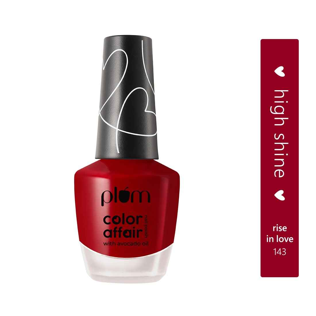 Buy Plum Color Affair Nail Polish - Rise In Love - 143 | 7-Free Formula | High Shine & Plump Finish | 100% Vegan & Cruelty Free - Purplle