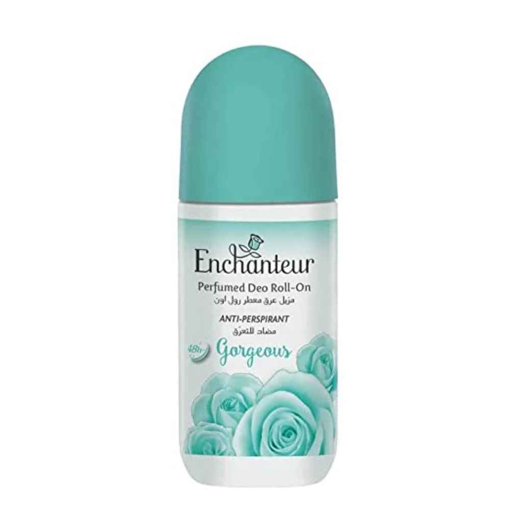 Buy Enchanteur Gorgerous Roll-On Deodorant for Women, 50ml with Roses, Muguets & Cedarwood Extracts - Purplle