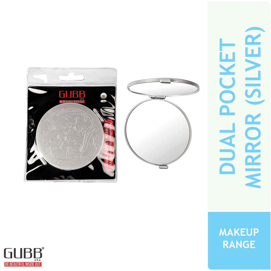 Buy GUBB Dual Sided Mirror For Makeup With 5x Magnifier - 1 Pc - Purplle