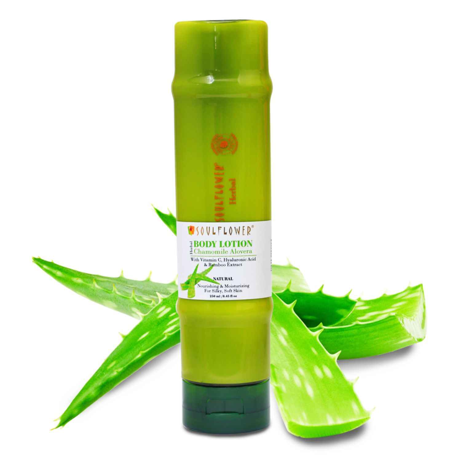 Buy Soulflower Chamomile Aloe Vera Body Lotion with Vitamin C,A Hyaluronic Acid & Bamboo ExtractsA natural, 250 ml - Purplle