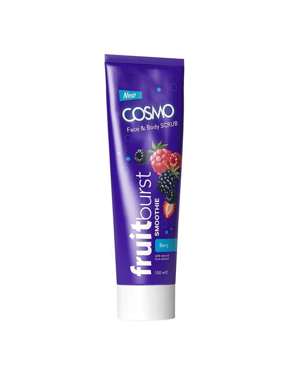 Buy Cosmo Fruit Burst Scrub Tube Berry Face & Body Scrub (150 ml) - Purplle