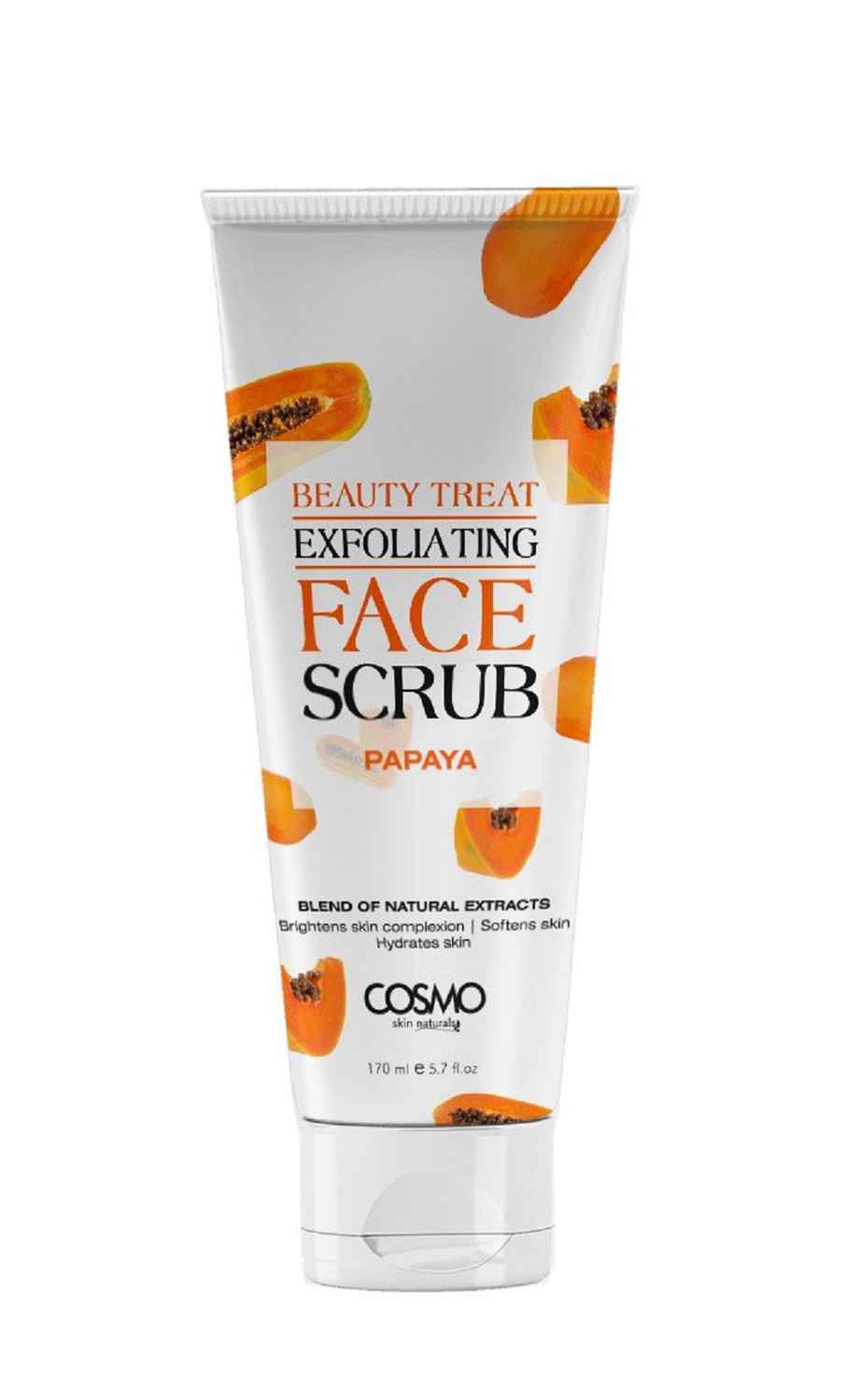 Buy Cosmo Beauty Treat Exfoliating Papaya Face Scrub (170 ml) - Purplle