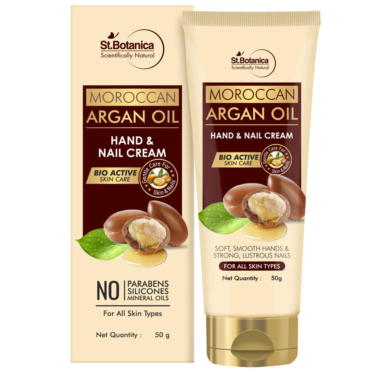 Buy St.Botanica Moroccan Argan Oil Hand and Nail Cream (50 g) - Purplle
