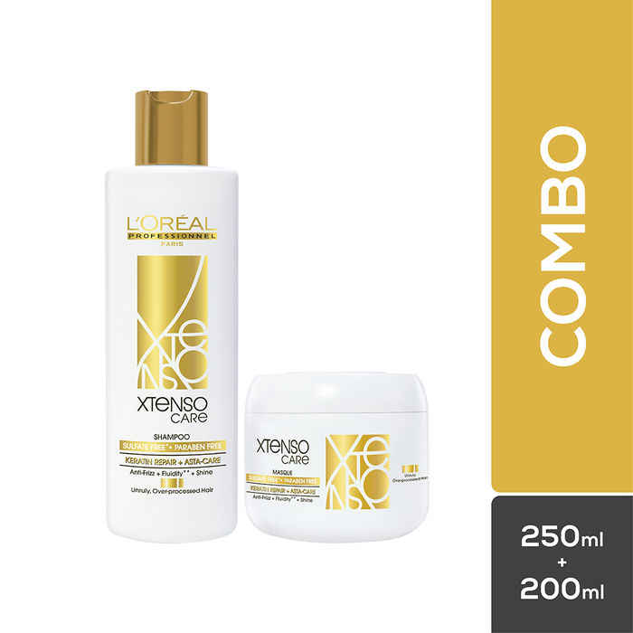Buy L'Oreal Professionnel X-Tenso Care Sulfate free Shampoo & Masque - Purplle