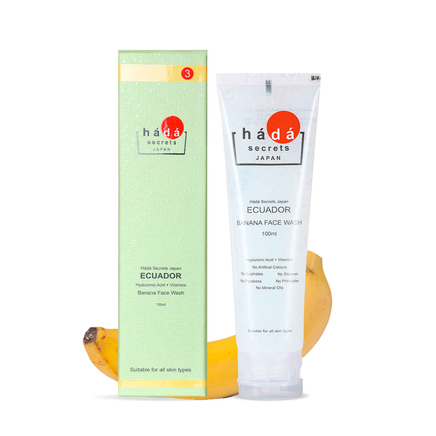 Buy Hada Secrets Japan Ecuador Banana Facewash - Purplle