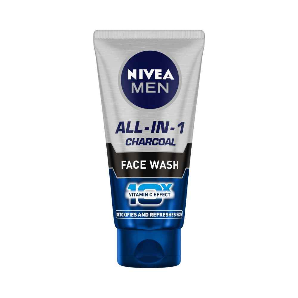 Buy Nivea Men All-in-1 Charcoal Face Wash (50 gm) - Purplle