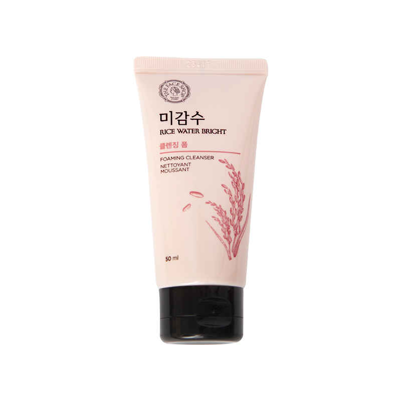 Buy The Face Shop Rice Water Bright Foaming Cleanser (50 ml) - Purplle