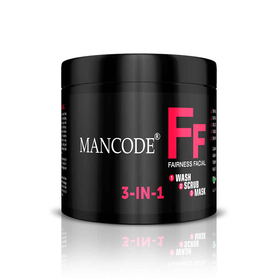 Buy Mancode 3 In 1 Fairness Facial (100 g) - Purplle