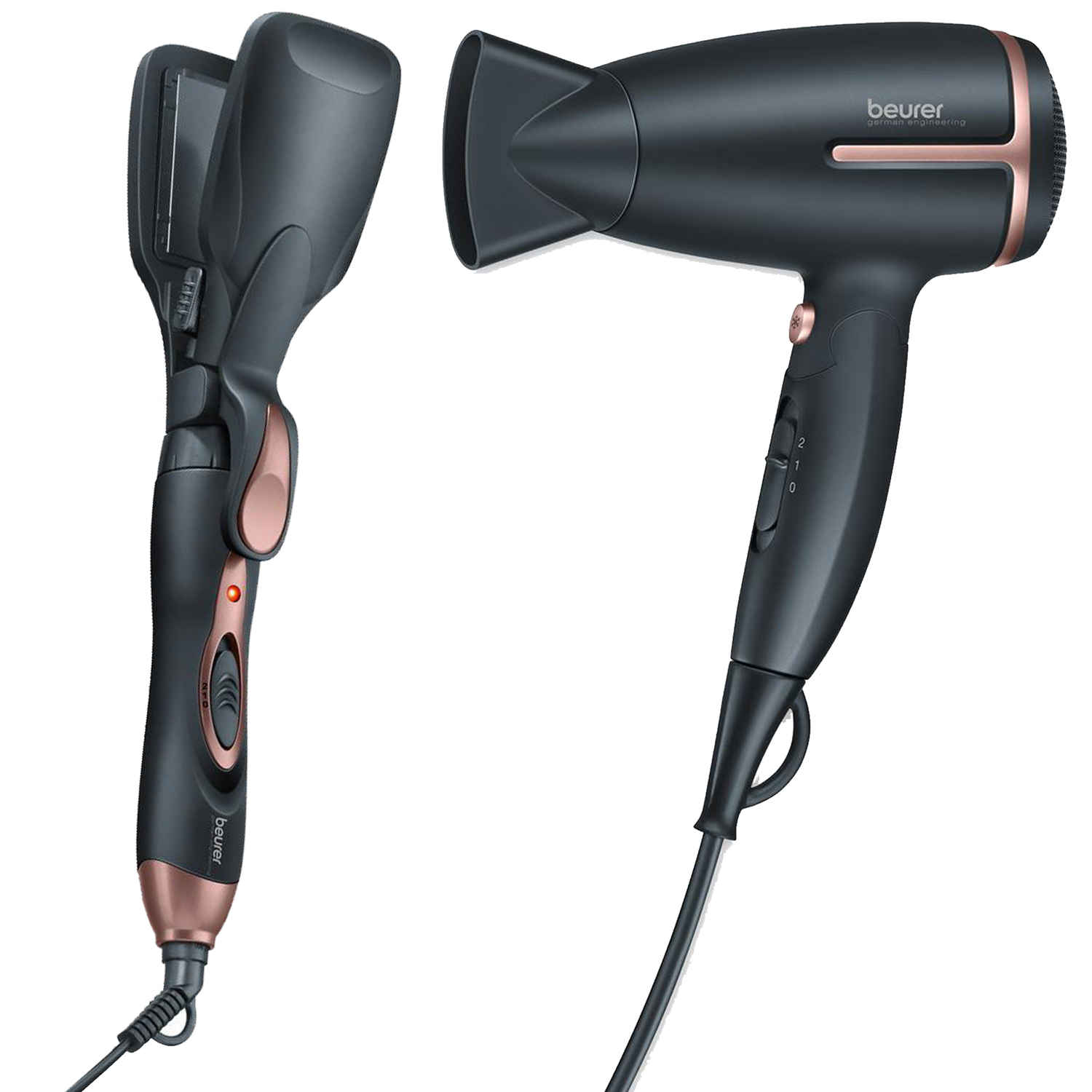 Buy Beurer Combo Of Hair Dryer HC25 + Multifunction Styler HT60 - Purplle