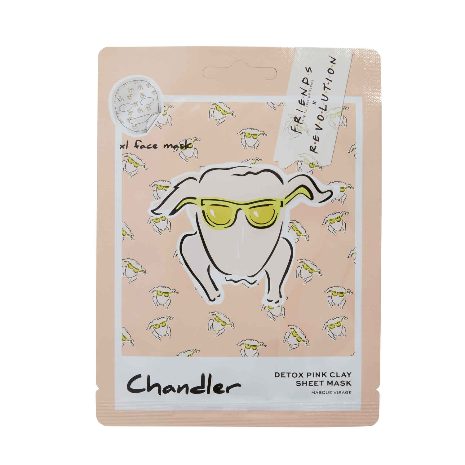 Buy Makeup Revolution X Friends Chandler Pink Clay Sheet Mask 20 GM - Purplle