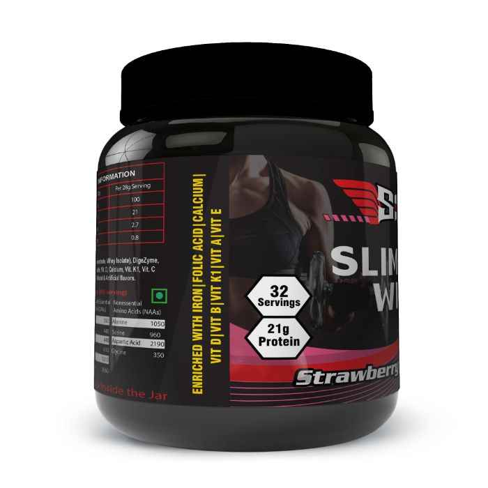 Buy SOS Nutrition Slimming, Whey Protein Powder for Women| Weightloss | Glowing Skin | Healthy Hairs | Strong Bones | Immunity Booster | Strawberry - 32 Servings - Purplle