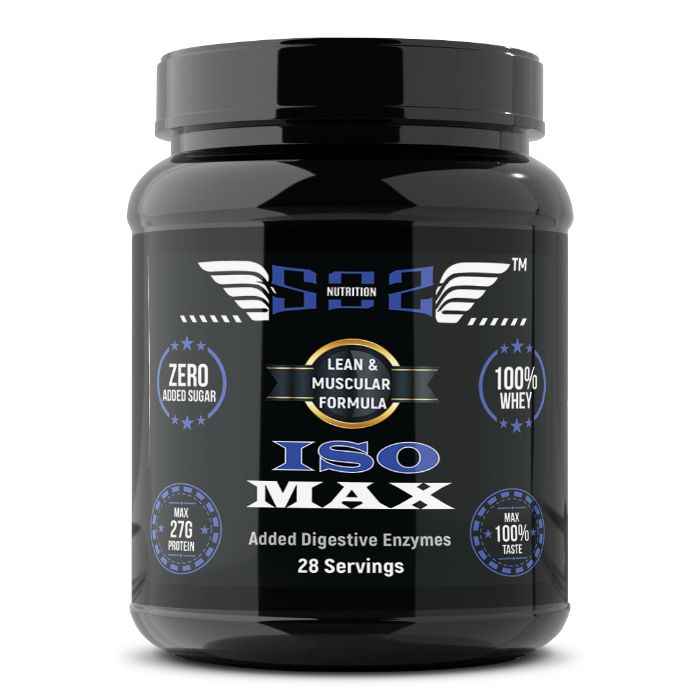 Buy SOS Nutrition ISOMAX Pure Whey Isolate Protein Powder - 27g Protein, 6.2g BCAAs, Rich Chocolate, Added Multivitamins - 28 Servings - Purplle