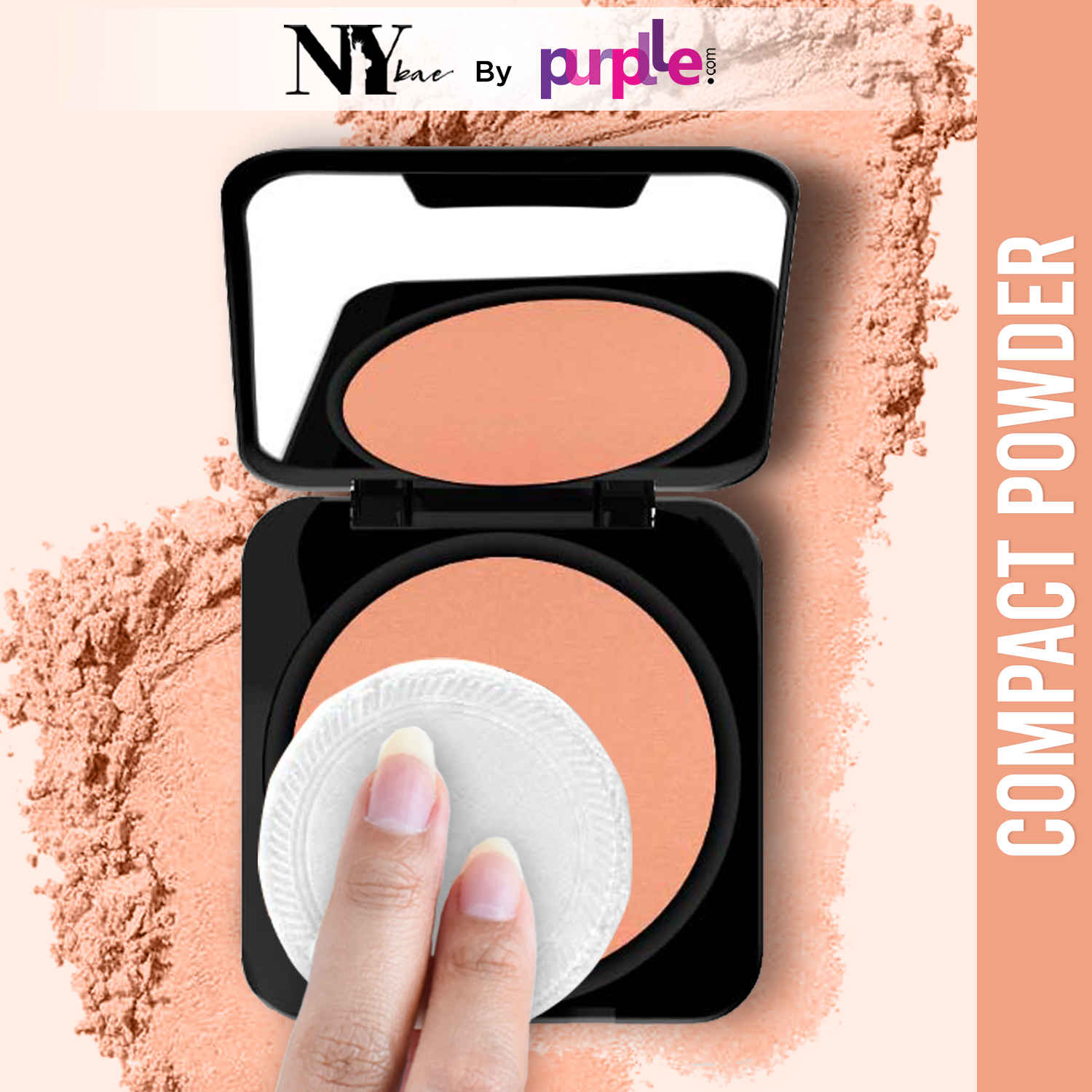 Buy NY Bae Runway Radiance Compact Powder - Toffee 06 (9g) | Deep Skin Tone | Mattifies Skin | Blurs Pores | Oil-Control | Long-wear Creaseless Makeup | Loose Powder - Purplle