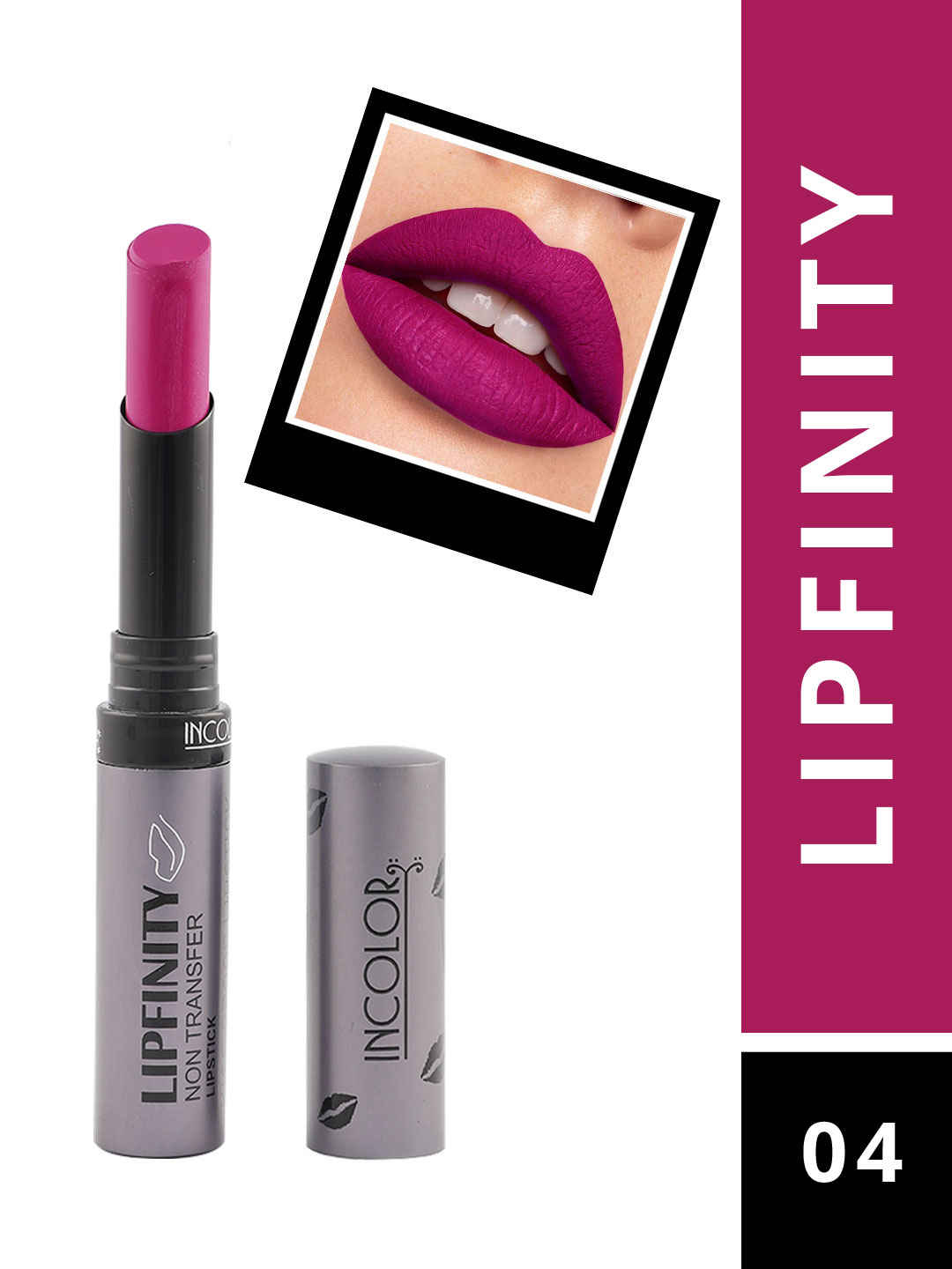 Buy Incolor Lipfinity Lipstick 04 (2.3 gm) - Purplle