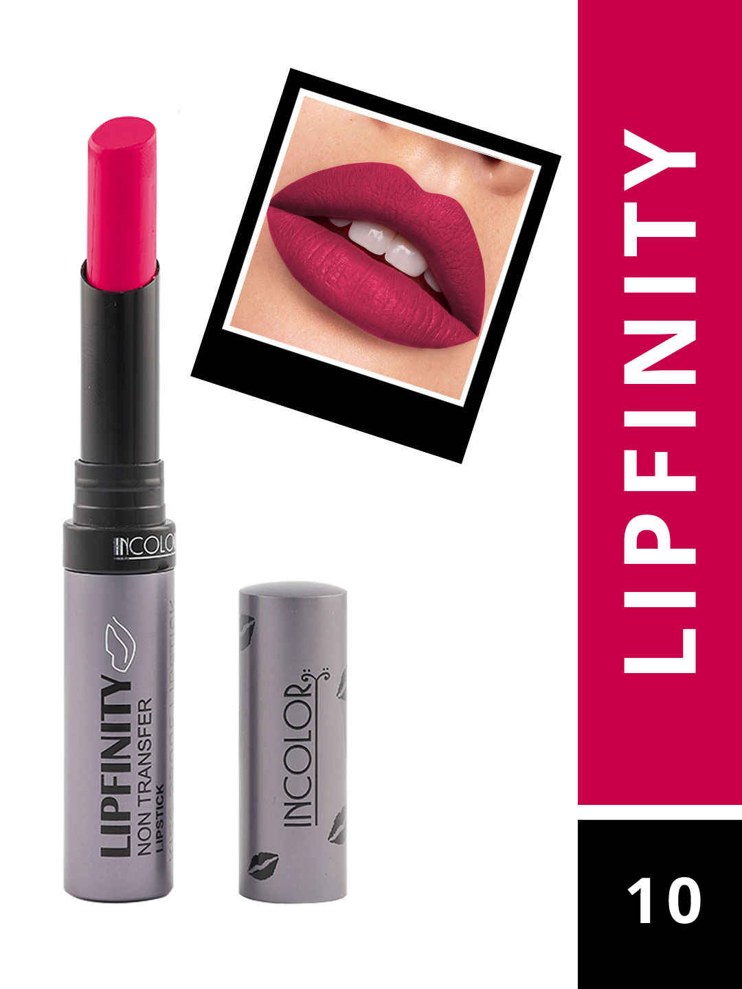 Buy Incolor Lipfinity Lipstick 10 (2.3 gm) - Purplle
