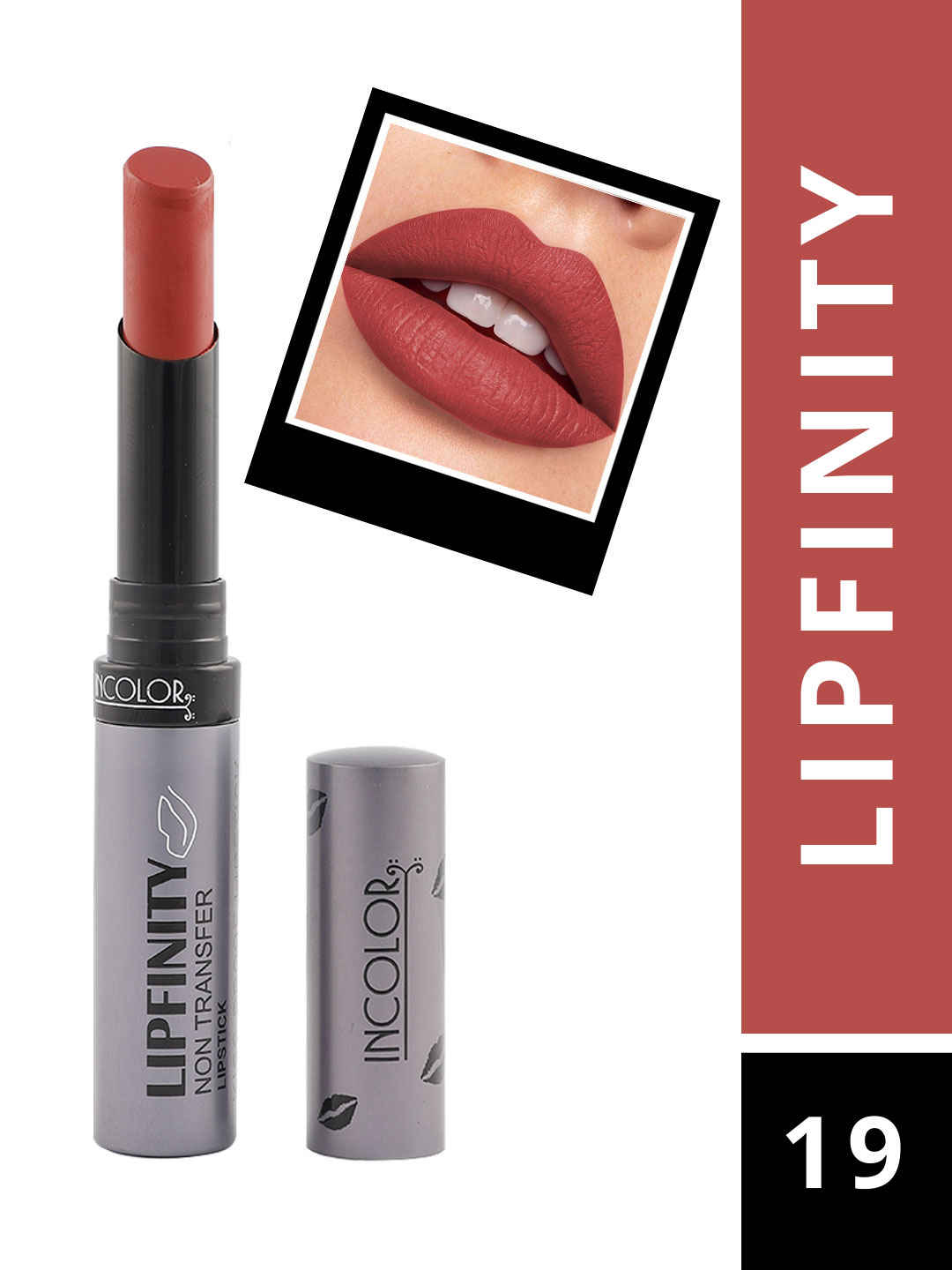 Buy Incolor Lipfinity Lipstick 19 (2.3 gm) - Purplle