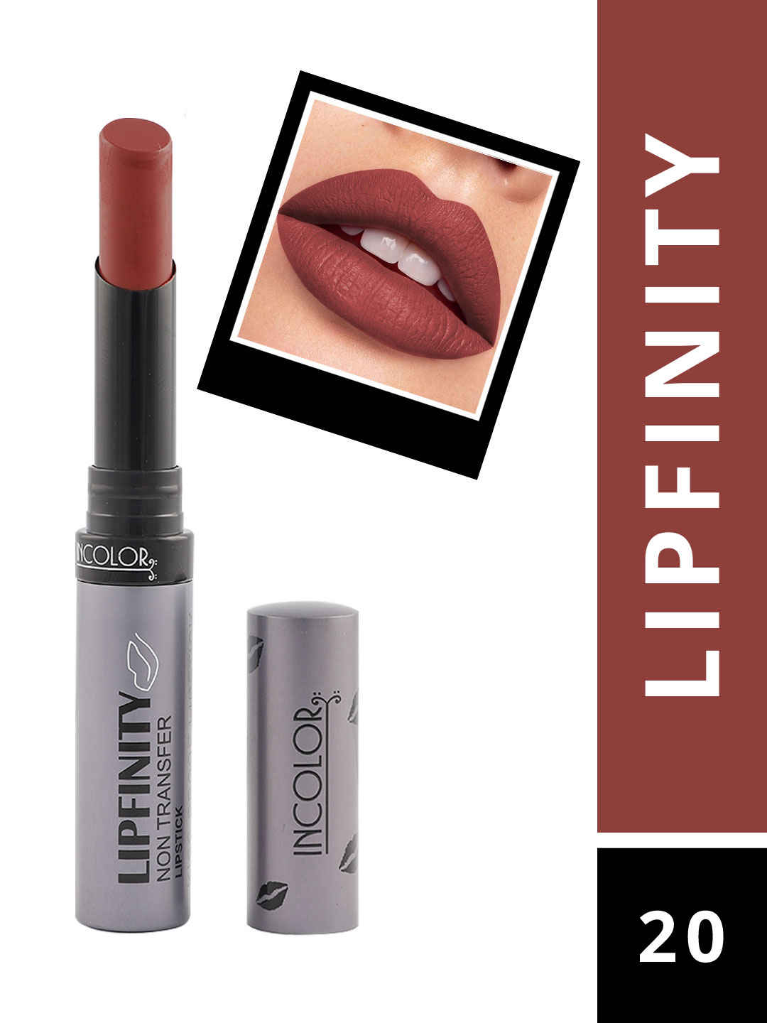 Buy Incolor Lipfinity Lipstick 20 (2.3 gm) - Purplle