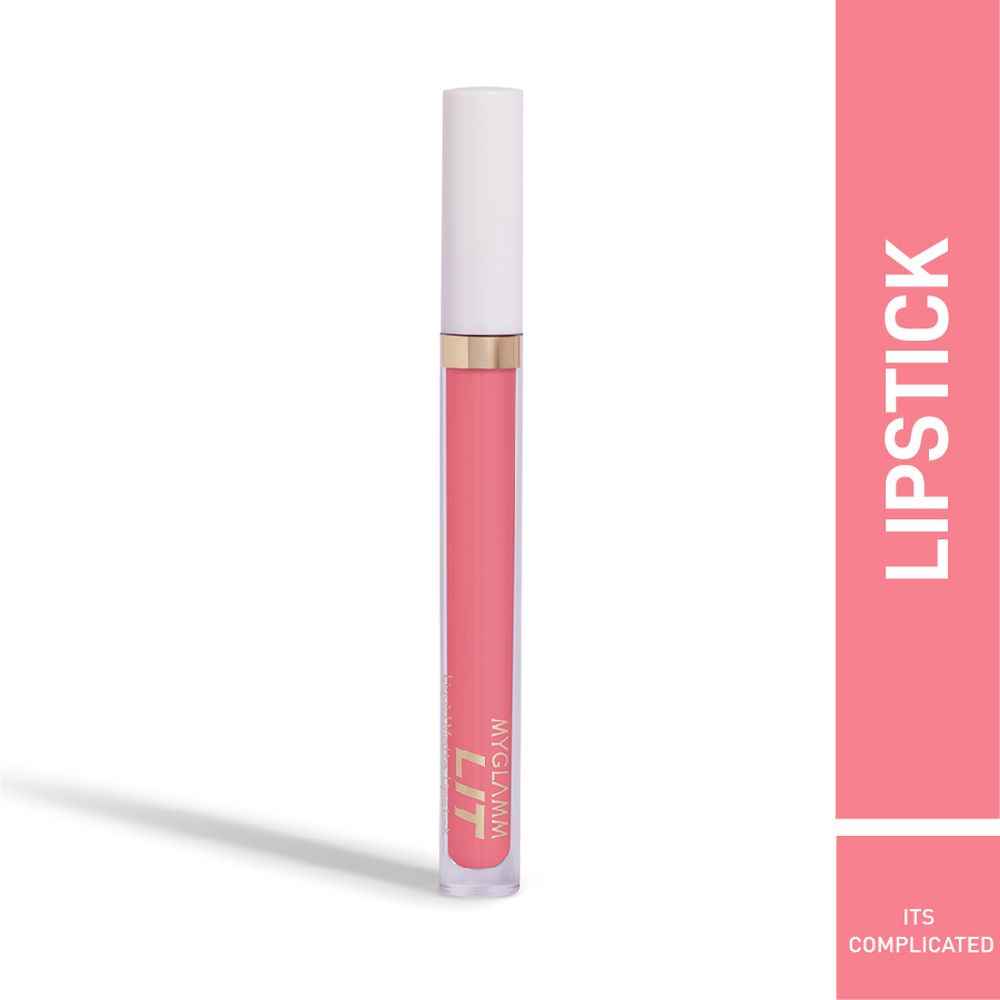 Buy MyGlamm LIT Liquid Matte Lipstick-It's Complicated (3 ml) - Purplle