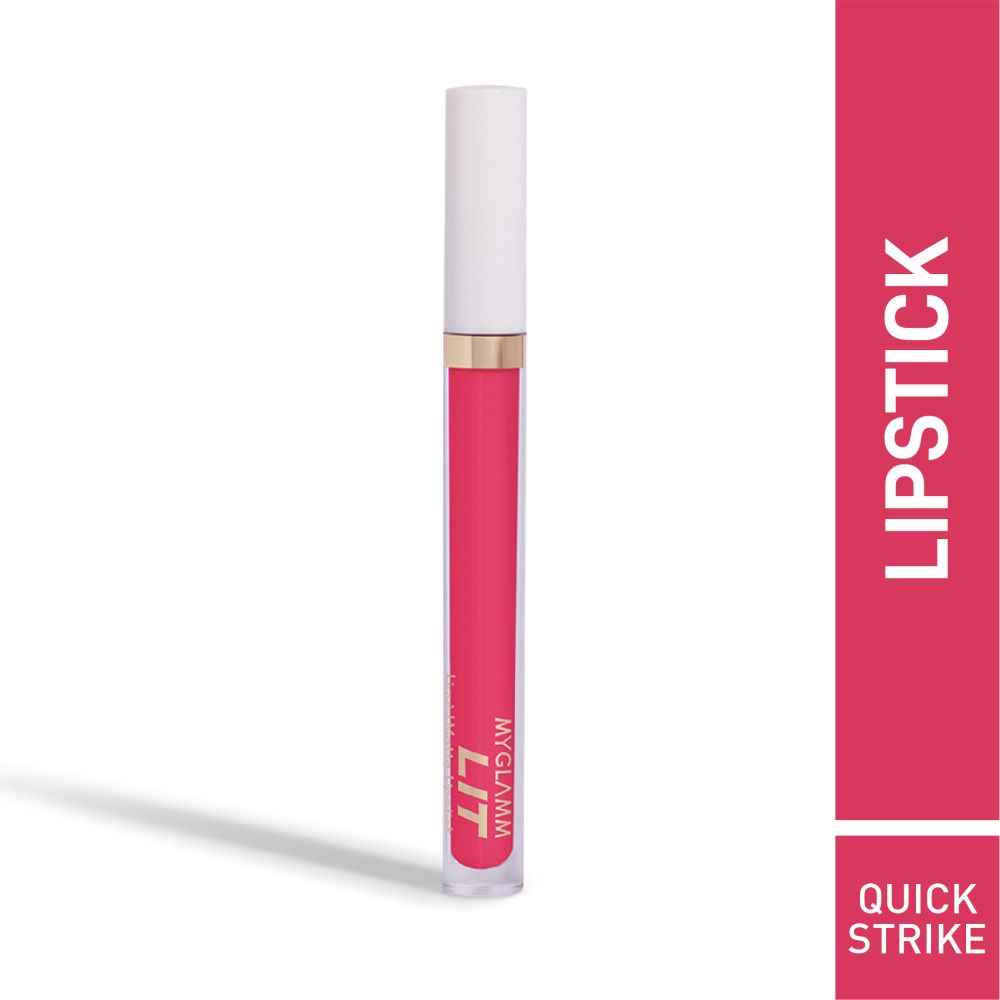 Buy MyGlamm LIT Liquid Matte Lipstick-Quick strike (3 ml) - Purplle