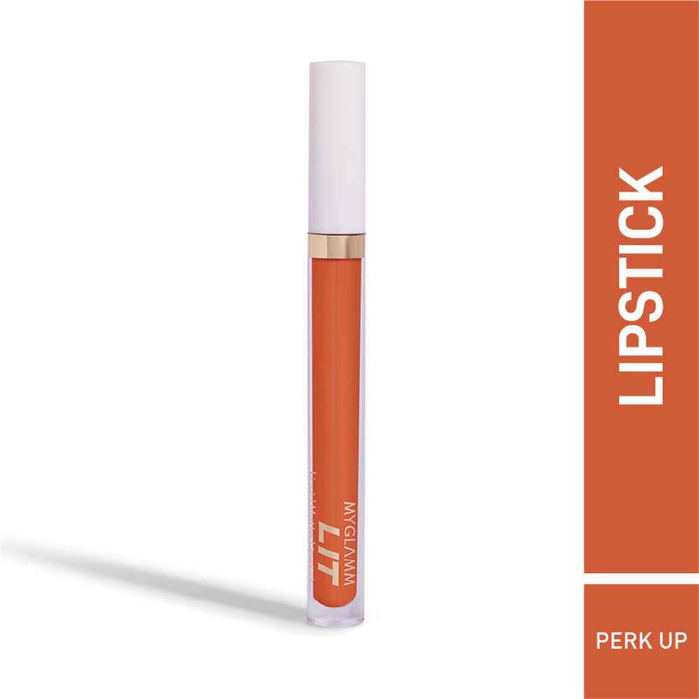 Buy MyGlamm LIT Liquid Matte Lipstick-Perk Up (3 ml) - Purplle