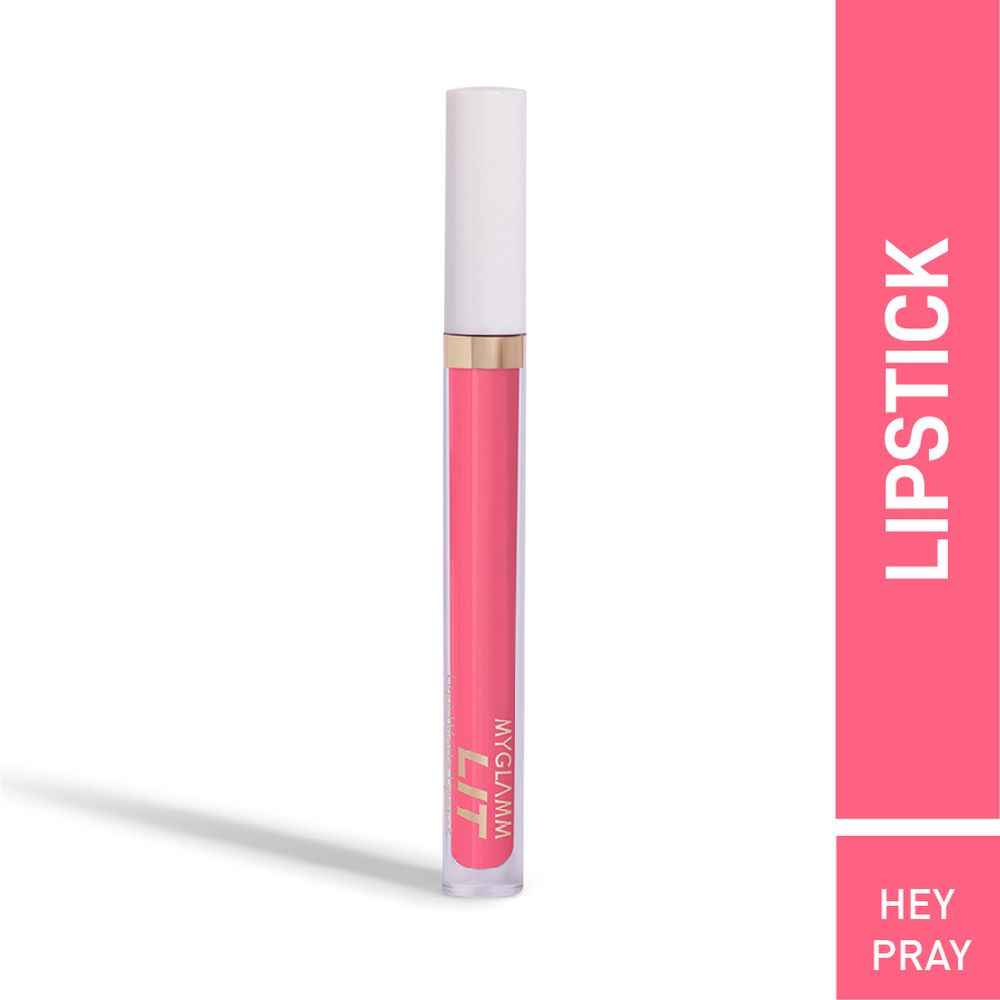 Buy MyGlamm LIT Liquid Matte Lipstick-Hey & Pray (3 ml) - Purplle