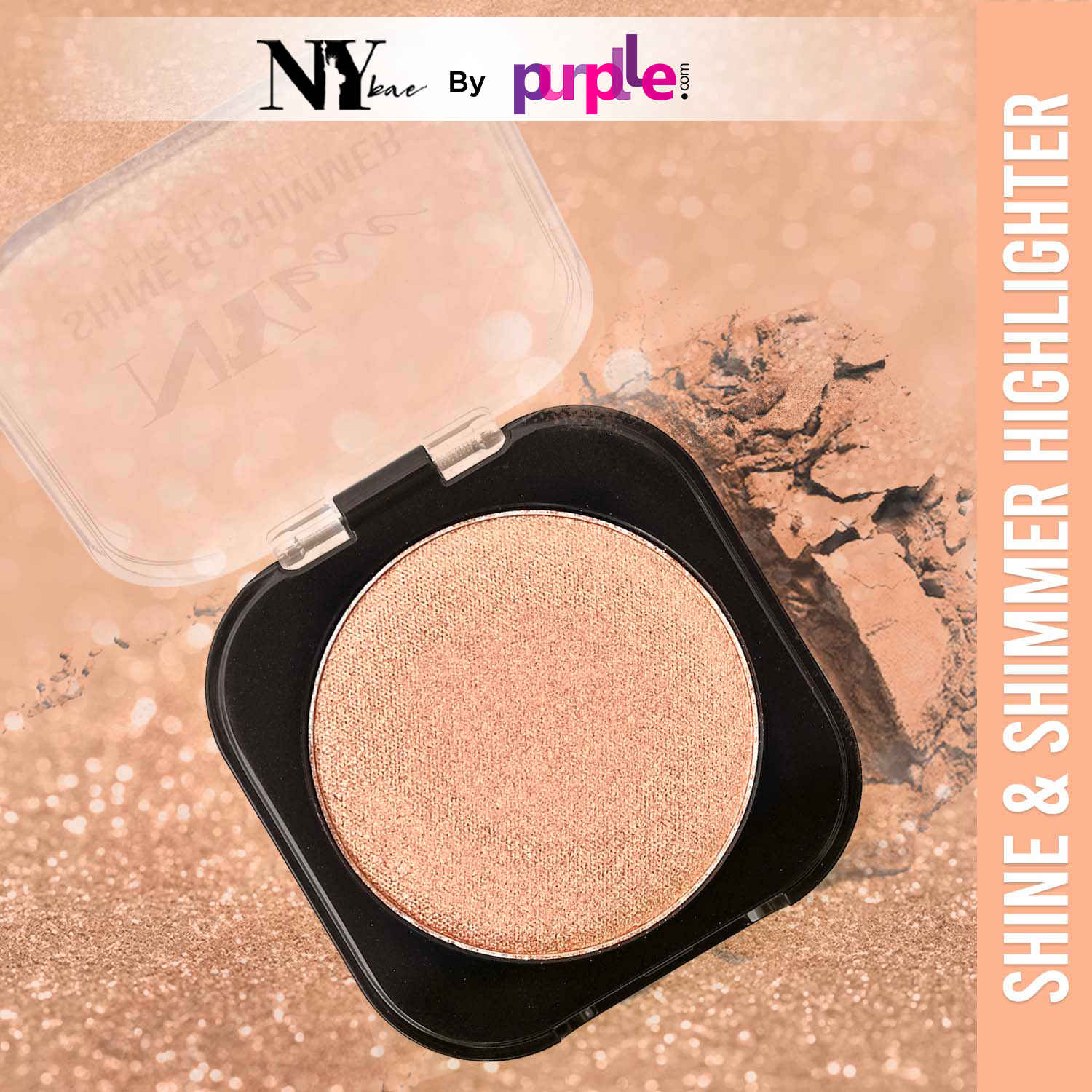 Buy NY Bae Shine & Shimmer Highlighter - Bronze Beauty 4 (5 gm) | Bronze | Rich Colour | Super Blendable | Multipurpose | Travel Friendly - Purplle
