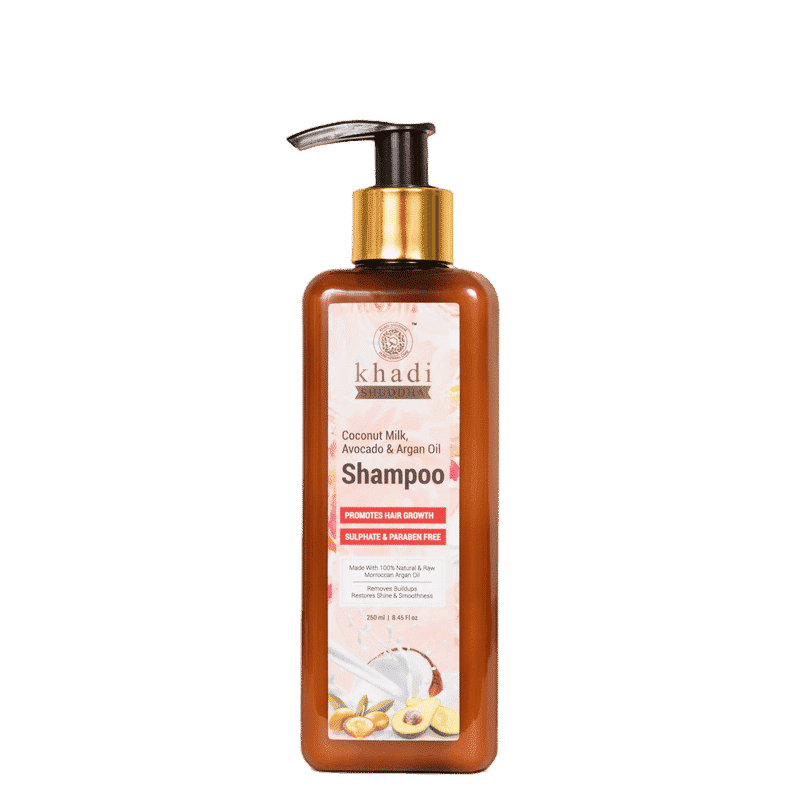 Buy Khadi Shuddha Coconut Milk, Avocado & Argan Oil Shampoo - Purplle
