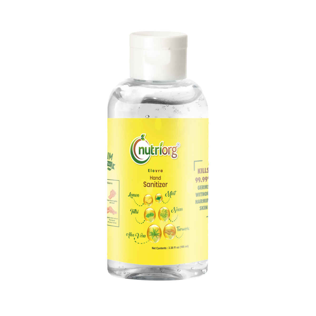 Buy Nutriorg Elovra Gel Hand Sanitizer 100 ml ( Pack of 6) - Purplle