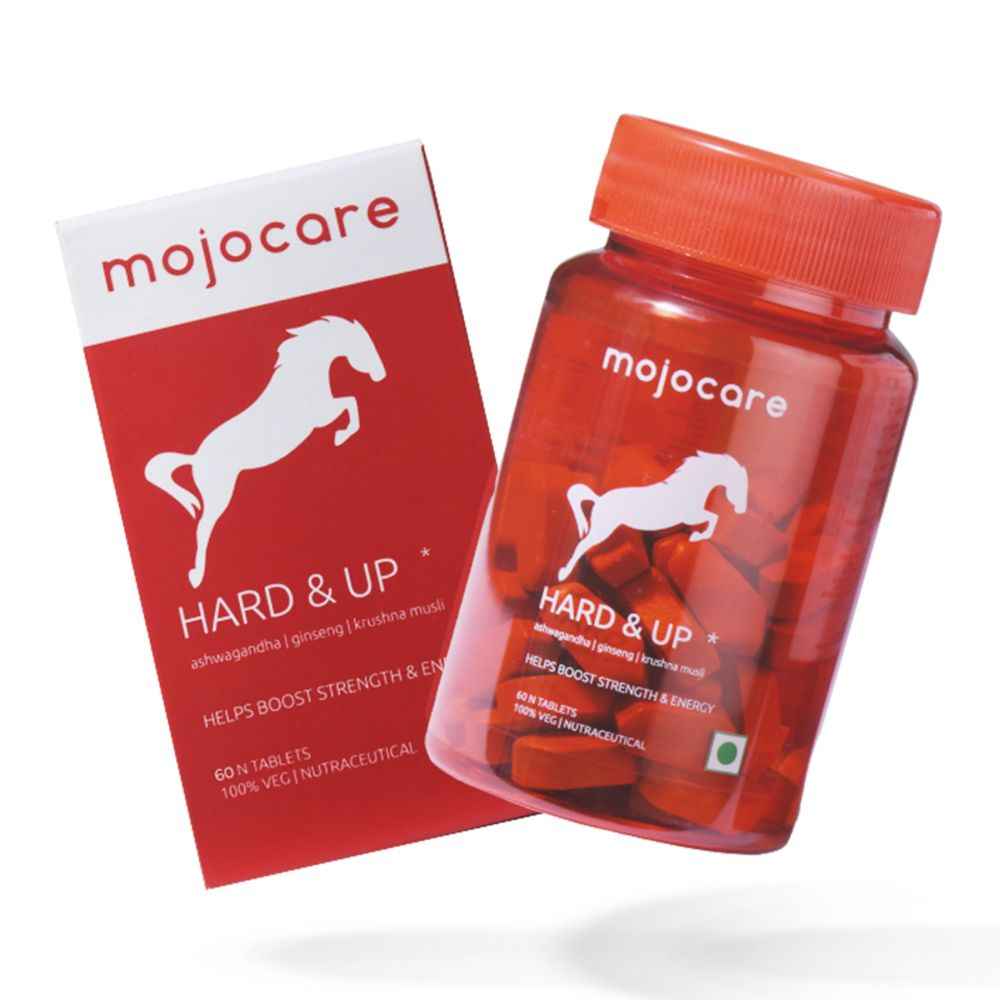 Buy Mojocare Hard & Up Tablets - 60 Tabs | With Ashwagandha, L-Arginine | Stamina Booster Tablets For Men | Increases Strength & Endurance - Purplle