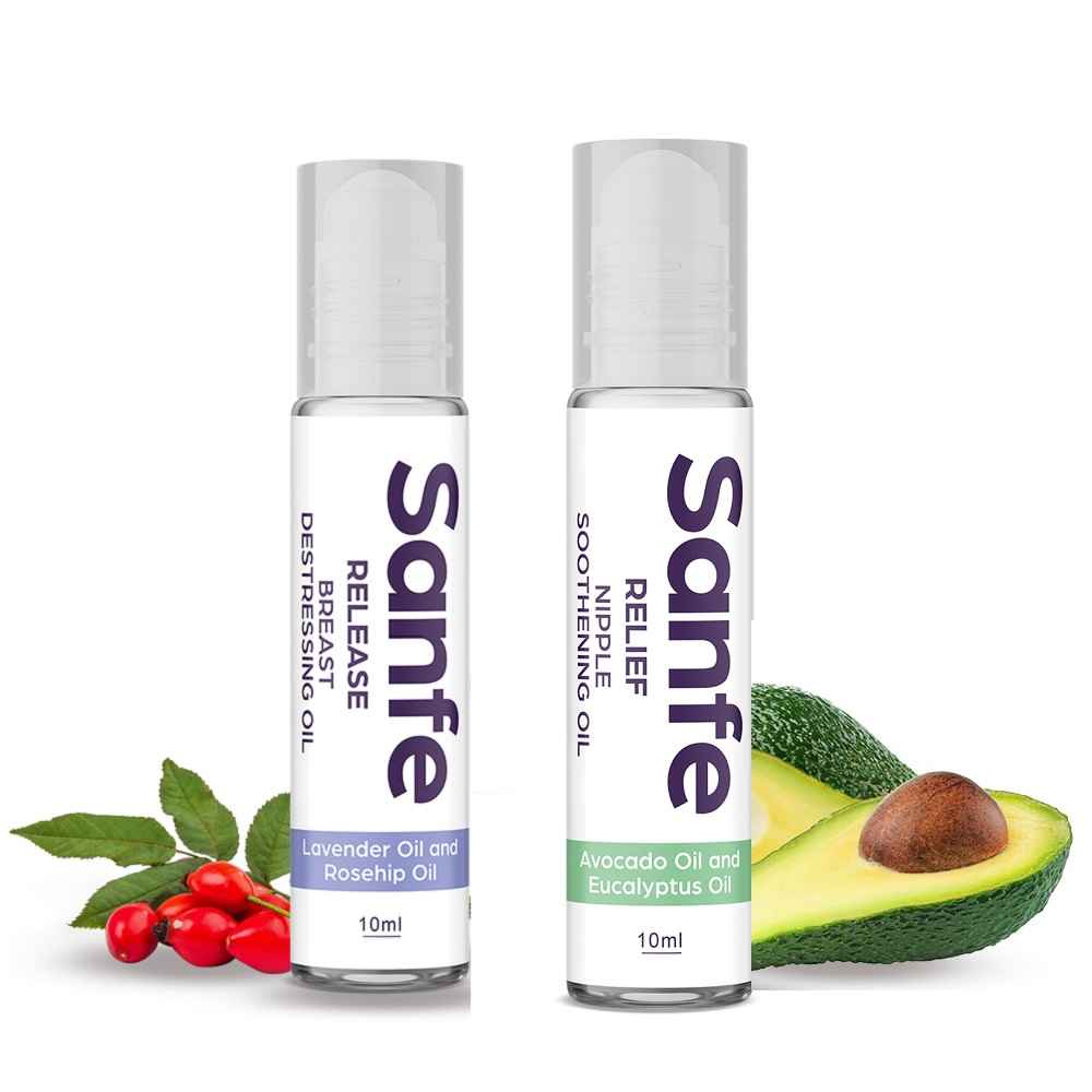 Buy Sanfe Relief Nipple Soothening Oil with Release Breast Destressing oil for Moms - Purplle