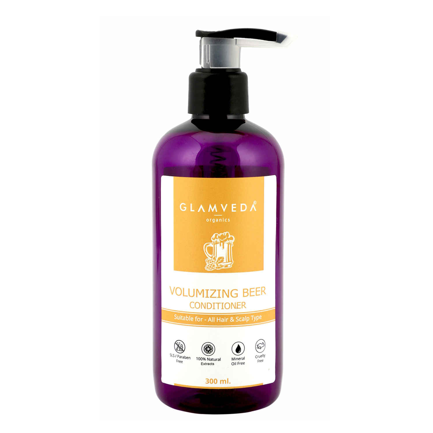 Buy Glamveda Volumizing Beer Conditioner (300 ml) - Purplle