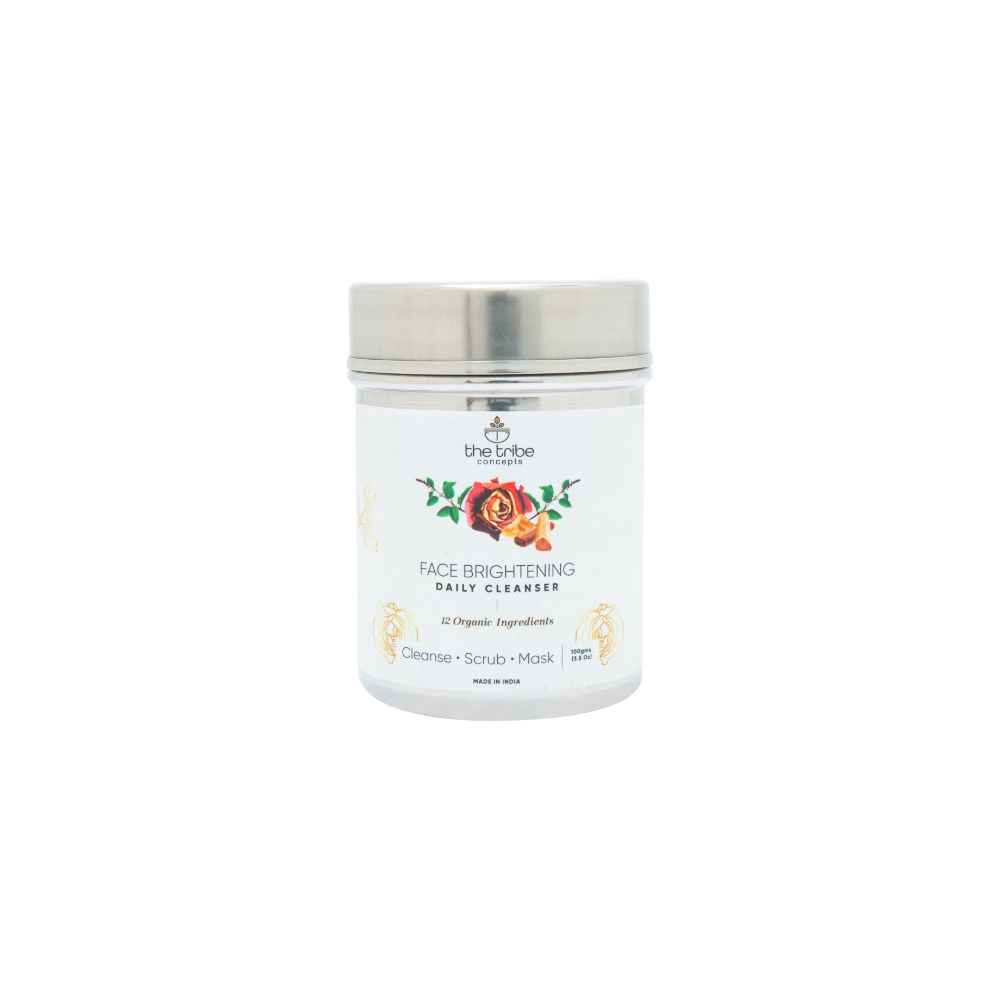 Buy The Tribe Concepts Face Brightening Daily Cleanser/with Steel Tin (100 g) - Purplle