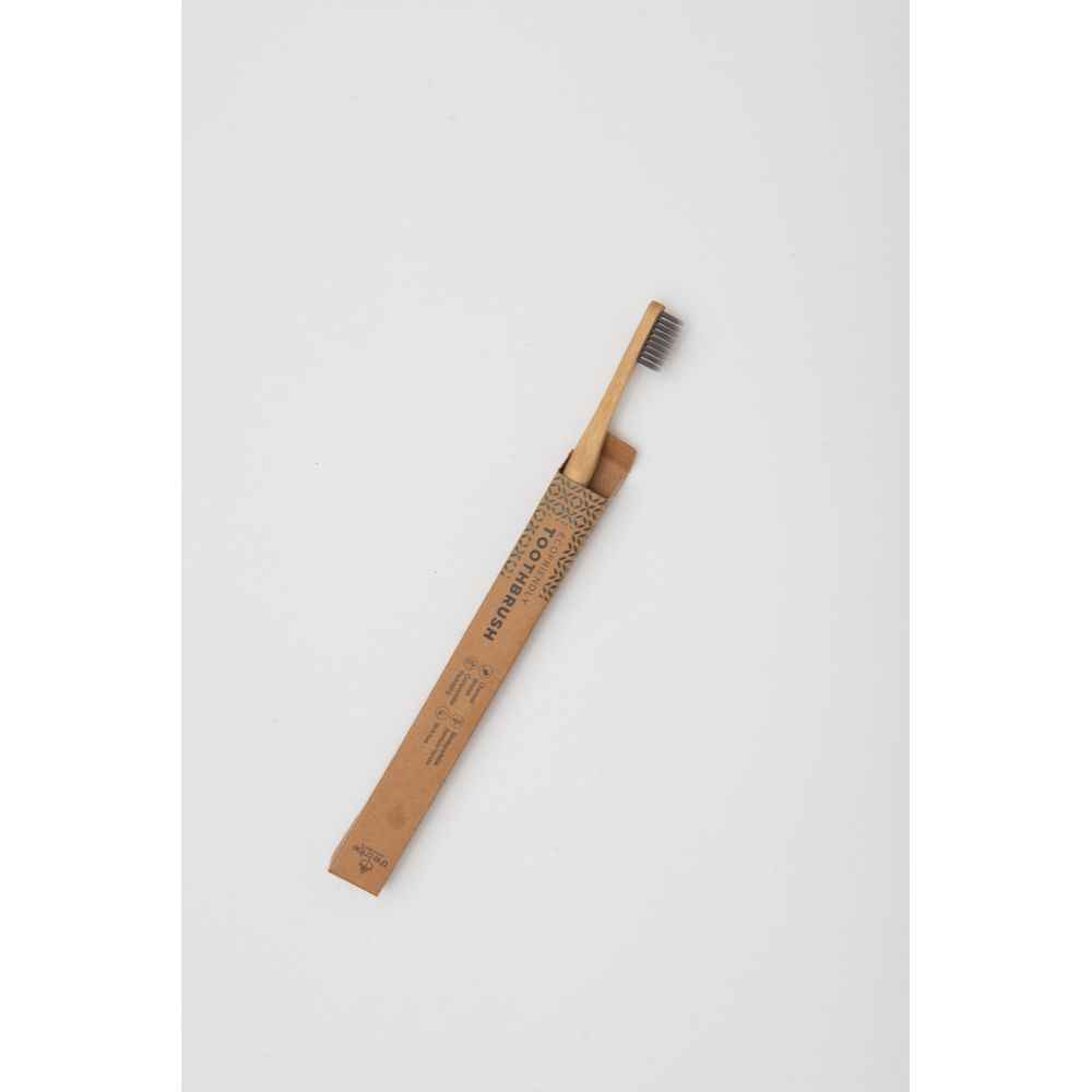 Buy The Tribe Concepts Bamboo Toothbrush (Pack of 1) - Purplle