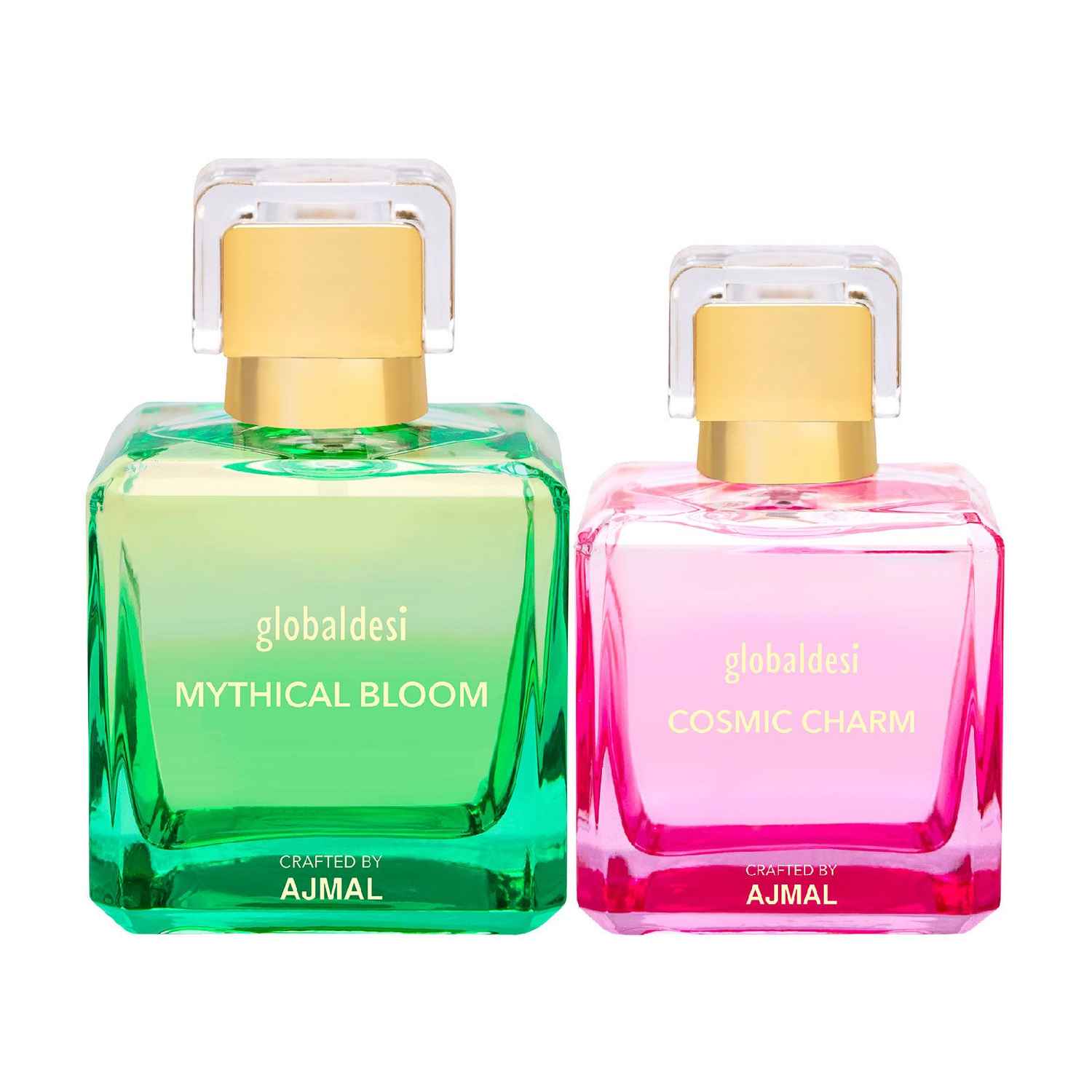Buy Global Mythical Bloom 100ML & Cosmic Charm 50ML Eau De Parfum for Women Crafted by Ajmal + 2 Parfum Testers - Purplle