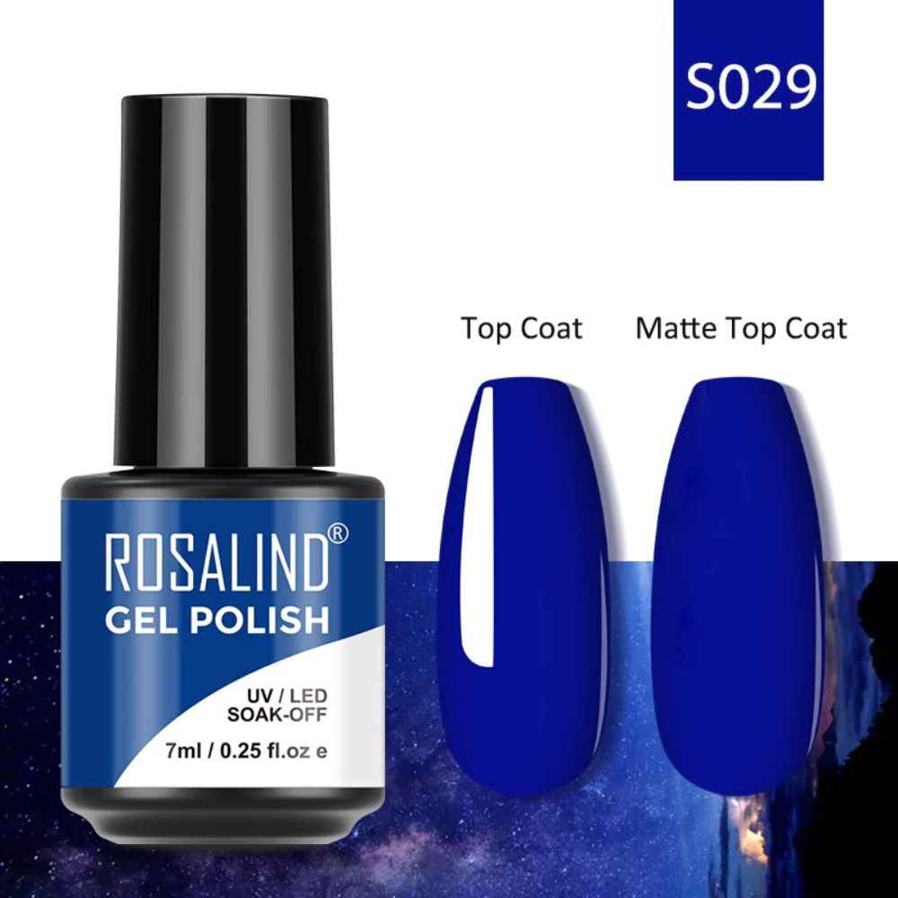Buy ROSALIND Gel Nail Polish 7ml Hybrid Varnishes Macaron Primer Semi Permanent Design Top Base For Nails Art Manicure Gel Polish (RL-7ml-S029) - Purplle