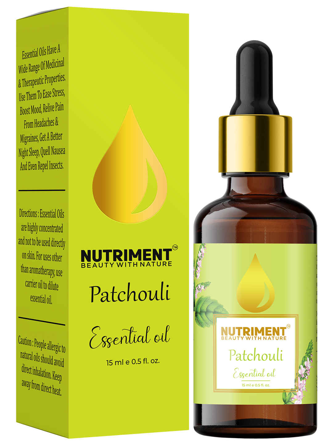 Buy Nutriment Patchouli Essential Oil, 15ml - Purplle