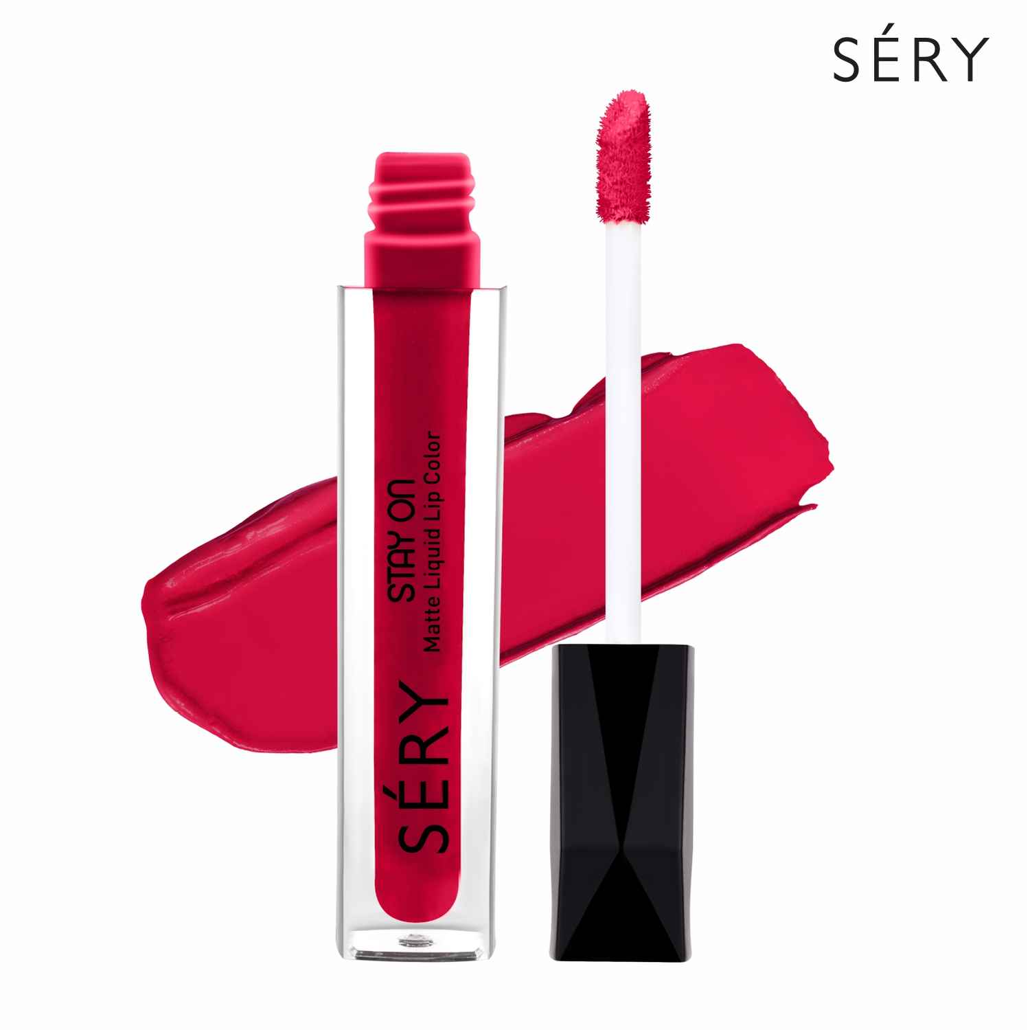 Buy SERY Stay On Liquid Matte Lip Color - Don't Stop Me Red LSO -18 - Purplle